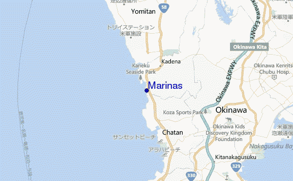 Marinas location map