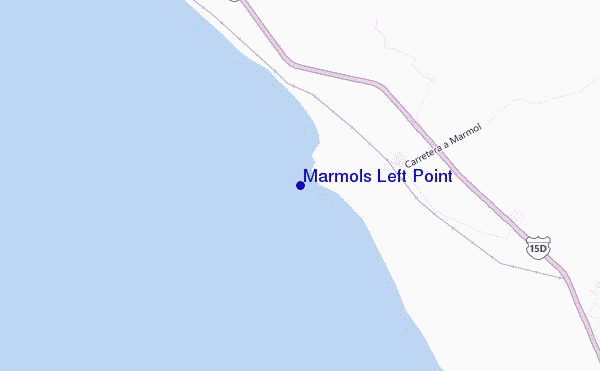 Marmols Left Point location map