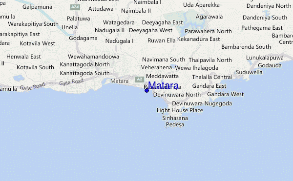 Matara location map