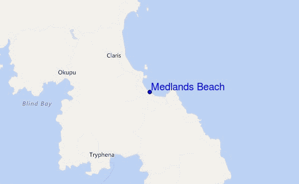 Medlands Beach location map