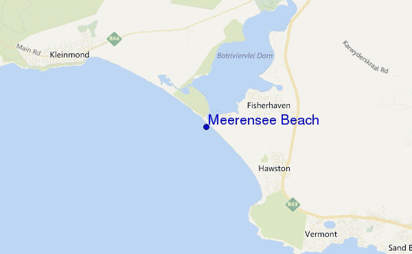 Meerensee Beach location map