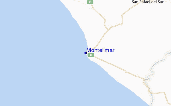 Montelimar location map