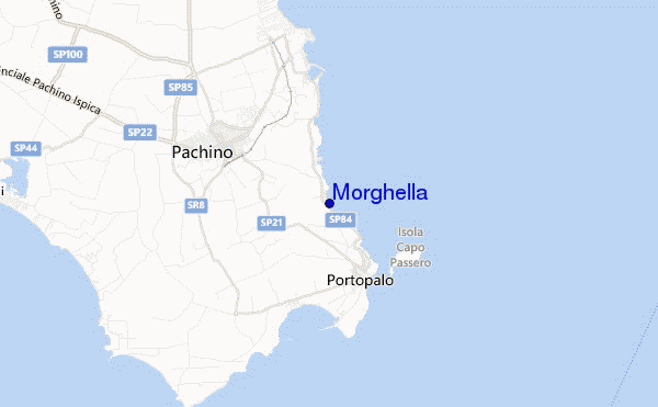 Morghella location map