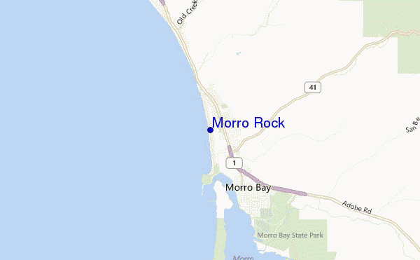 Morro Rock location map