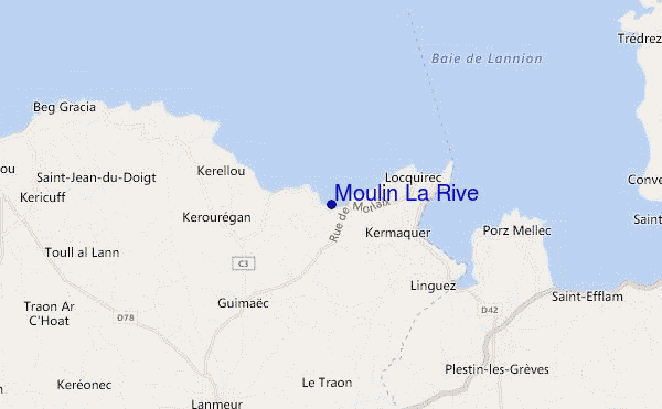 Moulin La Rive location map