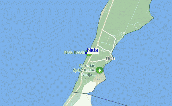 Nida location map