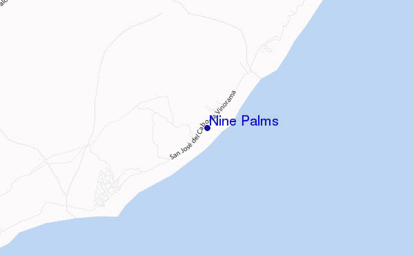 Nine Palms location map