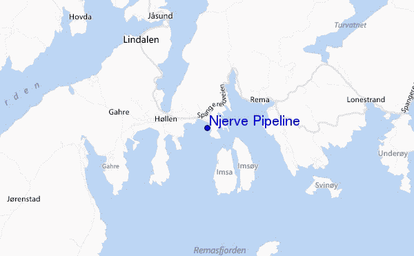 Njerve Pipeline location map