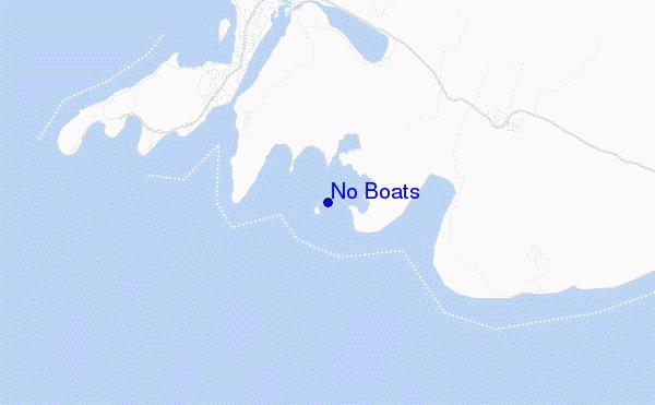 No Boats location map