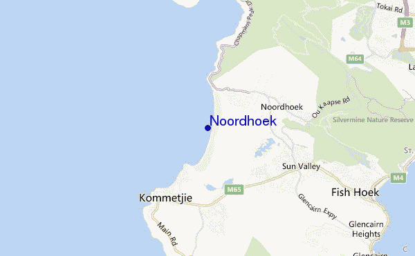 Noordhoek location map