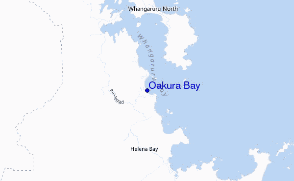 Oakura Bay location map