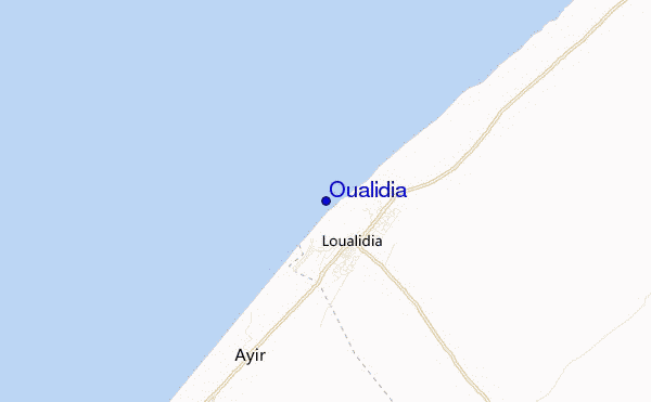 Oualidia location map