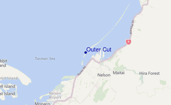 Outer Cut location map