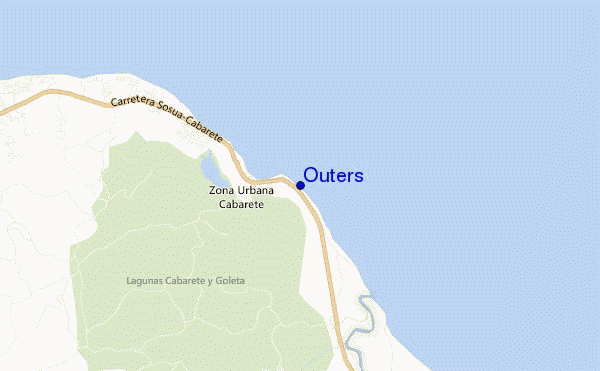 Outers location map
