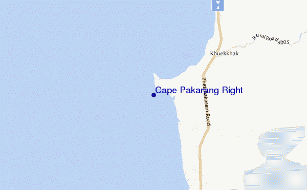 Cape Pakarang Right location map