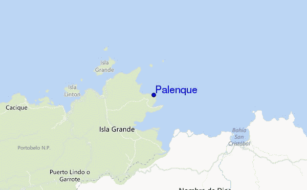 Palenque location map