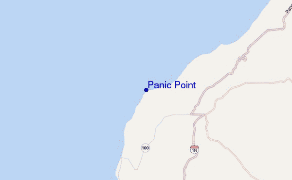 Panic Point location map