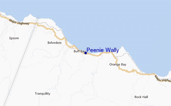 Peenie Wally location map