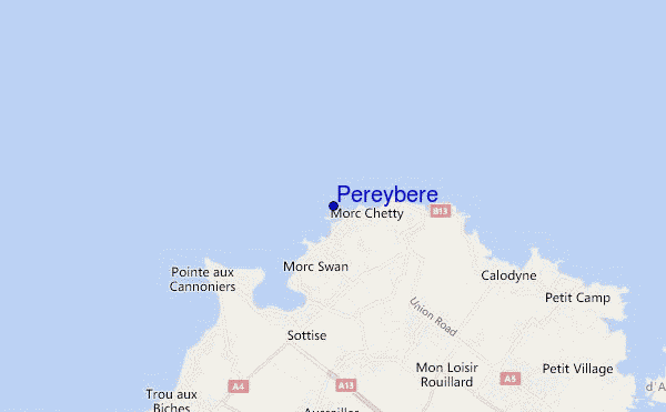 Pereybere location map