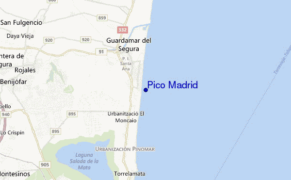 Pico Madrid location map