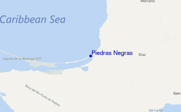Piedras Negras location map