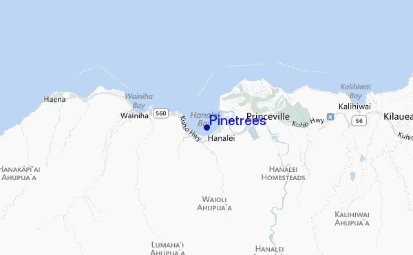 Pinetrees location map
