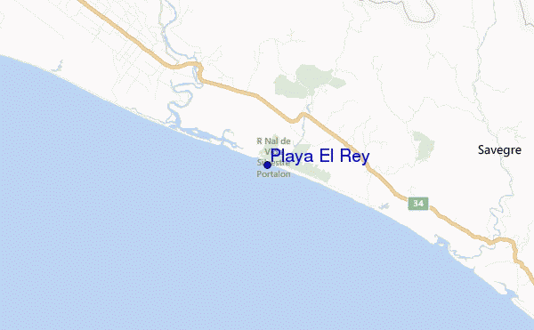 Playa El Rey location map