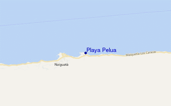 Playa Pelua location map