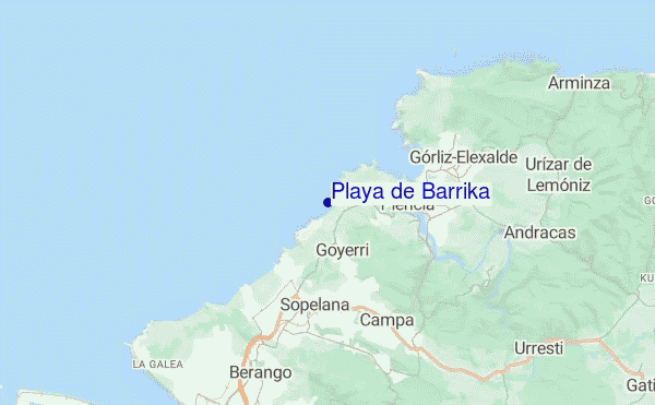 Playa de Barrika location map