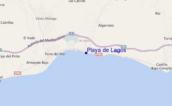 Playa de Lagos location map
