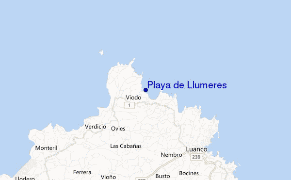 Playa de Llumeres location map