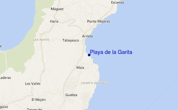 Playa de la Garita location map