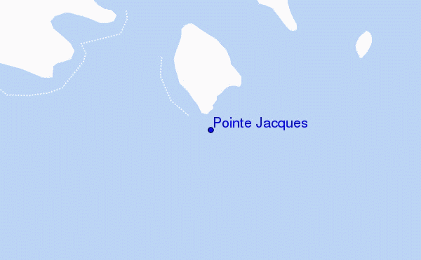 Pointe Jacques location map