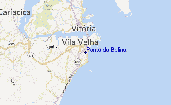 Ponta da Belina location map