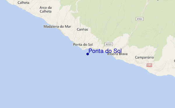 Ponta do Sol location map