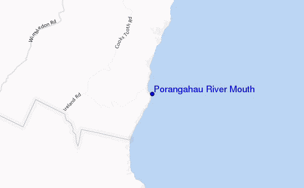 Porangahau River Mouth location map