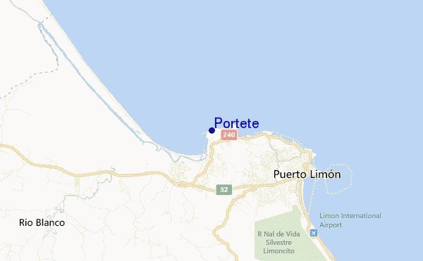 Portete location map