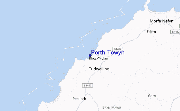 Porth Towyn location map