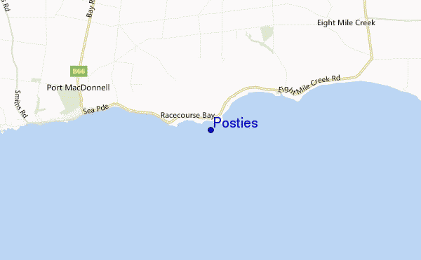 Posties location map