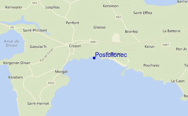 Postollonec location map
