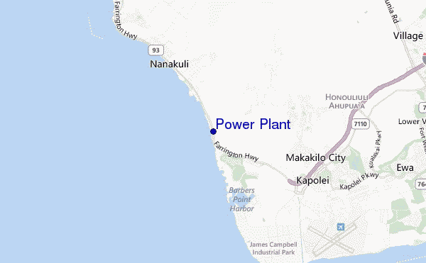 Power Plant location map