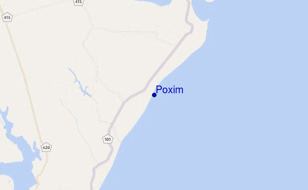 Poxim location map