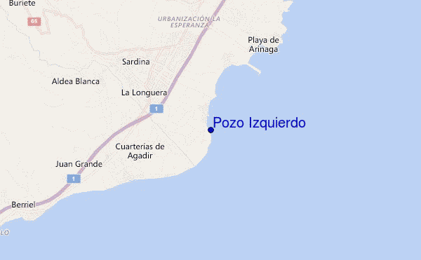 Pozo Izquierdo location map