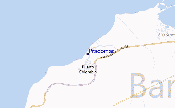 Pradomar location map