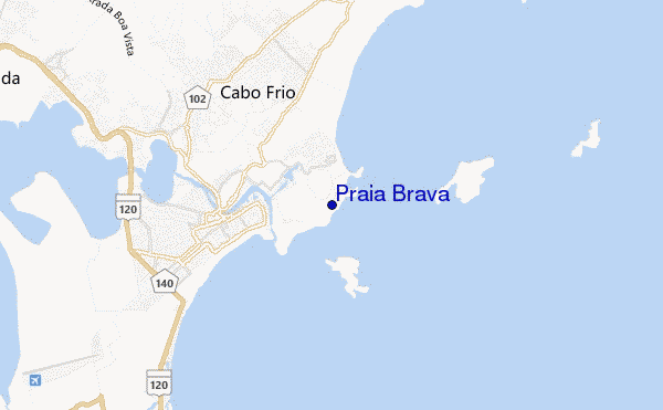 Praia Brava location map