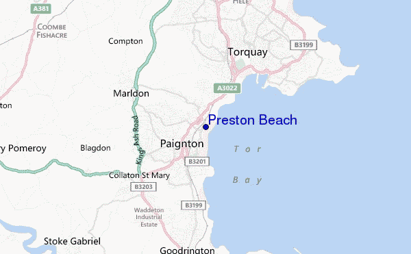 Preston Beach location map