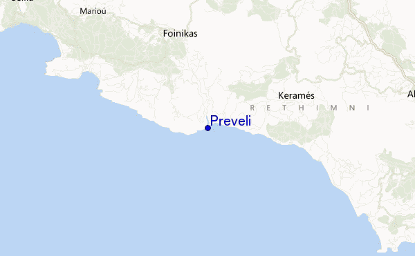 Preveli location map