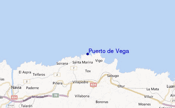 Puerto de Vega location map