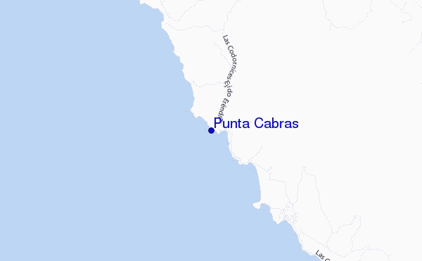 Punta Cabras location map