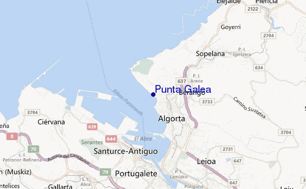 Punta Galea location map